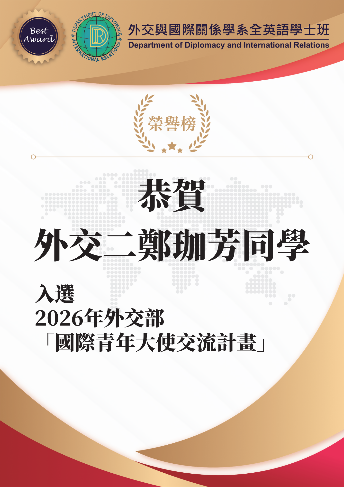 115學年度國際青年大使交流計畫
